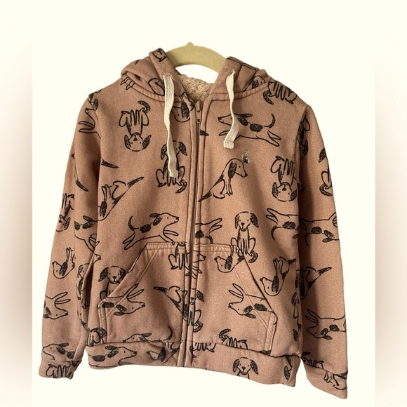 la Folie Other - La Folie doggies brown fleece hoodie size 4T